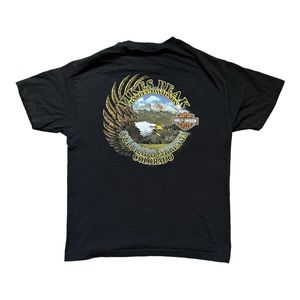 Harley-Davidson Black Short Sleeve Tee Eagle Graphic Men’s Large. B4